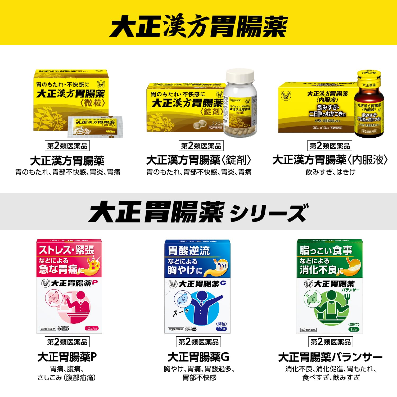Amazon | 【第2類医薬品】大正漢方胃腸薬〈錠剤〉 220錠 | 大正製薬